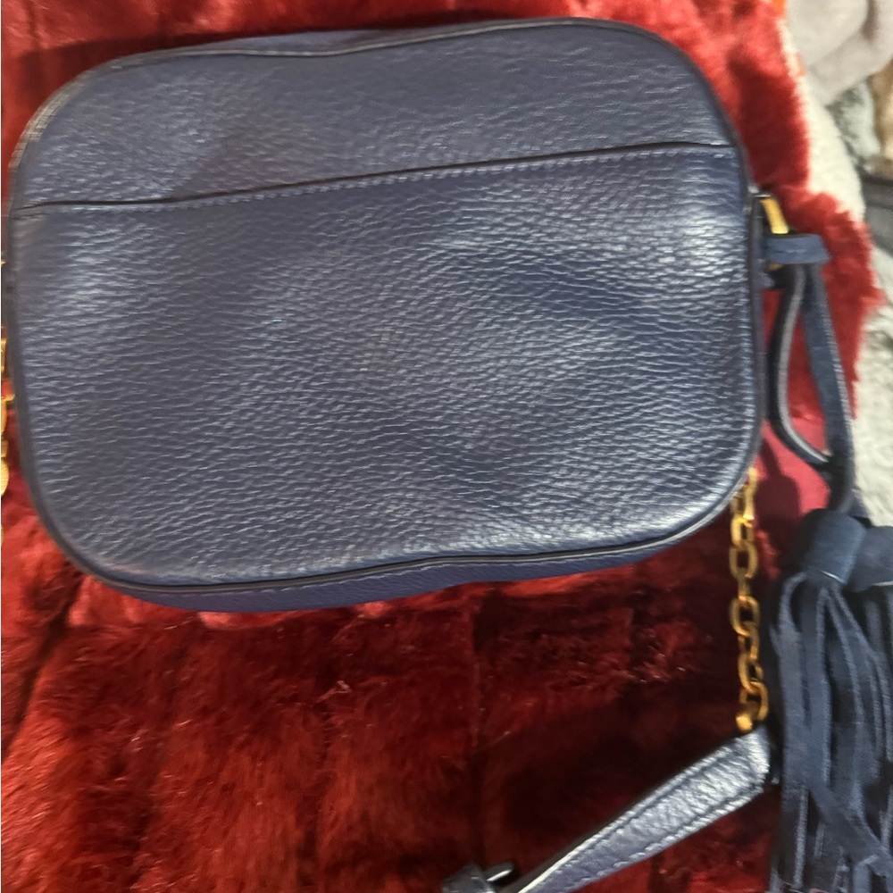 Tory Burch Bags Tory Burch Crossbody Purse. Purse Is Navy, Brown, And Maroon - Picture 9 of 10